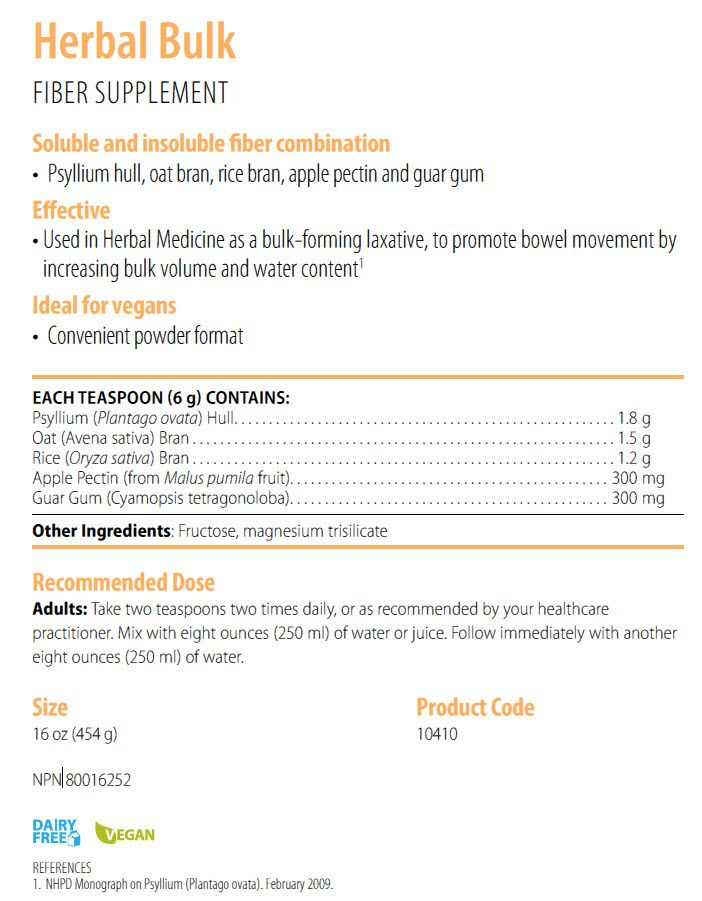 Herbal Bulk 454gr(16oz) by Genestra